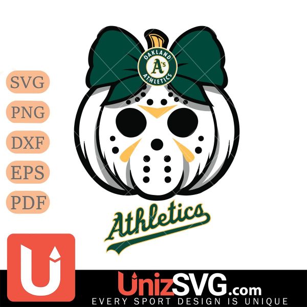 Oakland Athletics Hello Kitty Jason Voorhees pumpkin Horror