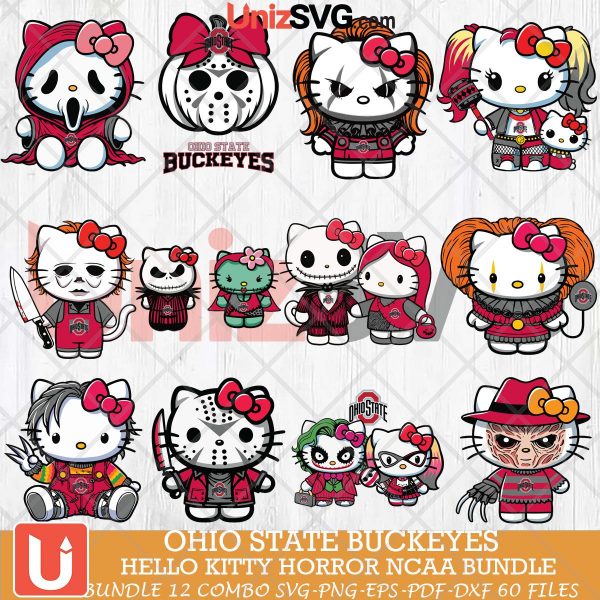 Ohio State Buckeyes Hello Kitty Horror NCAA bundle 12