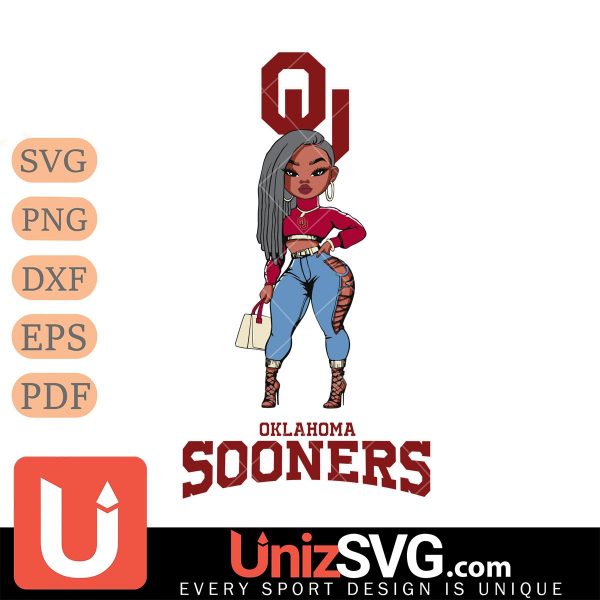 Oklahoma Sooners Fan Girl Black