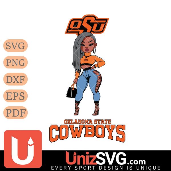 Oklahoma State Cowboys Fan Girl Black