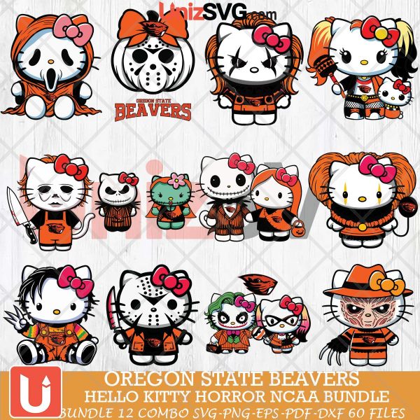 Oregon State Beavers Hello Kitty Horror NCAA bundle 12