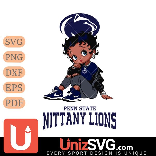 Penn State Nittany Lions Betty Boop Black