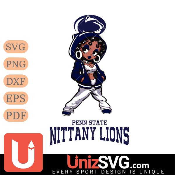 Penn State Nittany Lions Betty Boop Fan Girl