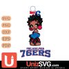 Philadelphia 76ers Betty Boop Black Fan Girl