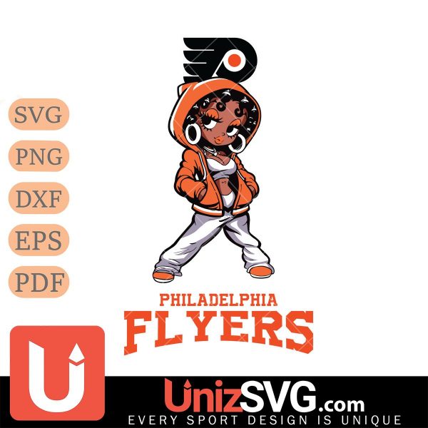 Philadelphia Flyers Betty Boop Fan Girl