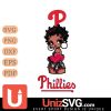 Philadelphia Phillies Betty Boop Black Fan Girl