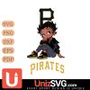 Pittsburgh Pirates Betty Boop Black