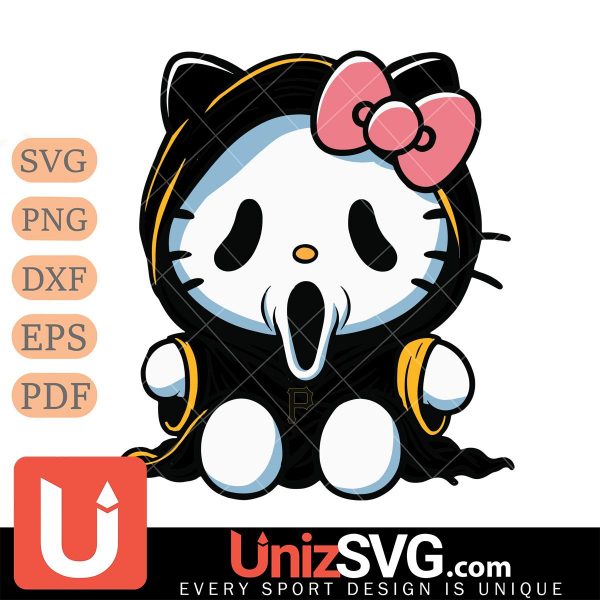 Pittsburgh Pirates Hello Kitty GhostFace Horror