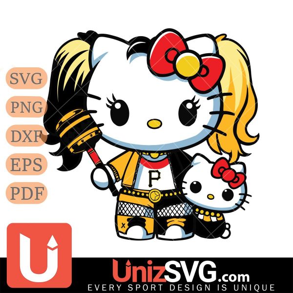 Pittsburgh Pirates Hello Kitty Harley Quinn Horror