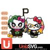 Pittsburgh Pirates Hello Kitty Joker x Harley Quinn Horror