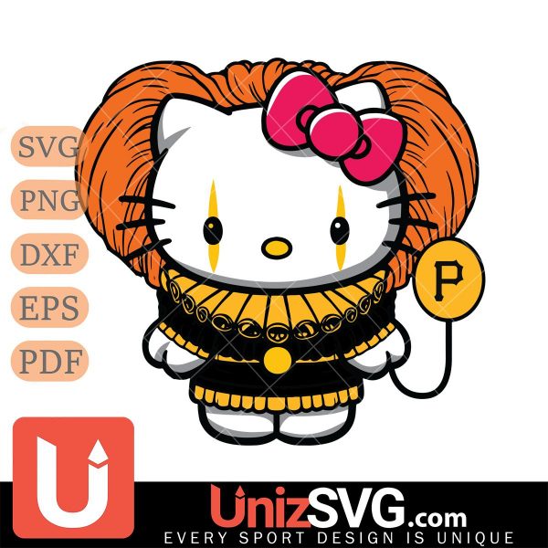 Pittsburgh Pirates Hello Kitty Pennywise Horror