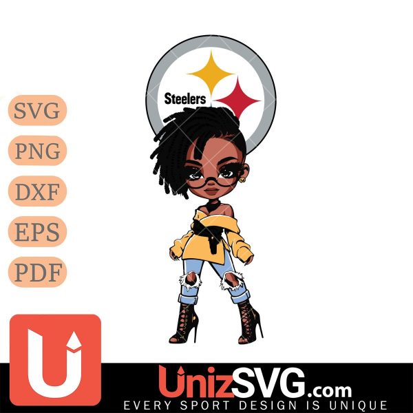 Pittsburgh Steelers Betty Boop Fan Girl black