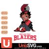 Portland Trail Blazers Betty Boop Black