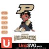 Purdue Boilermakers Betty Boop Black