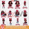 Rutgers Scarlet Knights Betty Boop Black NCAA bundle 12