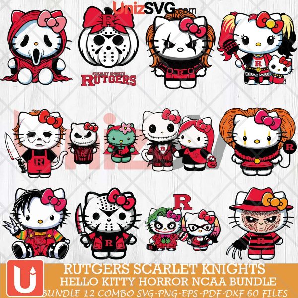 Rutgers Scarlet Knights Hello Kitty Horror NCAA bundle 12