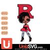 Rutgers Scarlet Knights Betty Boop Fan Girl black