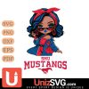 SMU Mustangs Fan Girl Black Disney