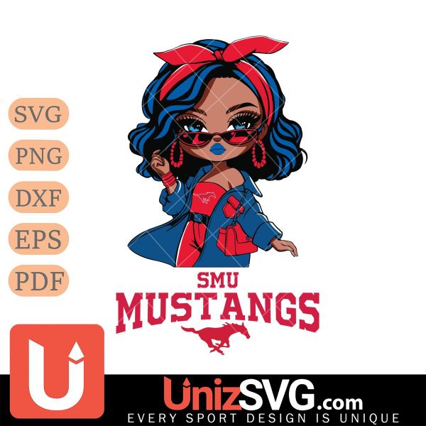 SMU Mustangs Fan Girl Black Disney