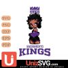 Sacramento Kings Betty Boop Black Fan Girl