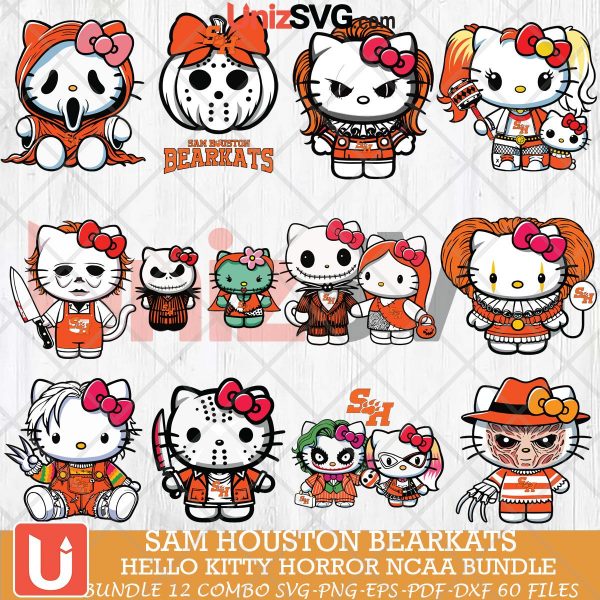 Sam Houston Bearkats Hello Kitty Horror NCAA bundle 12