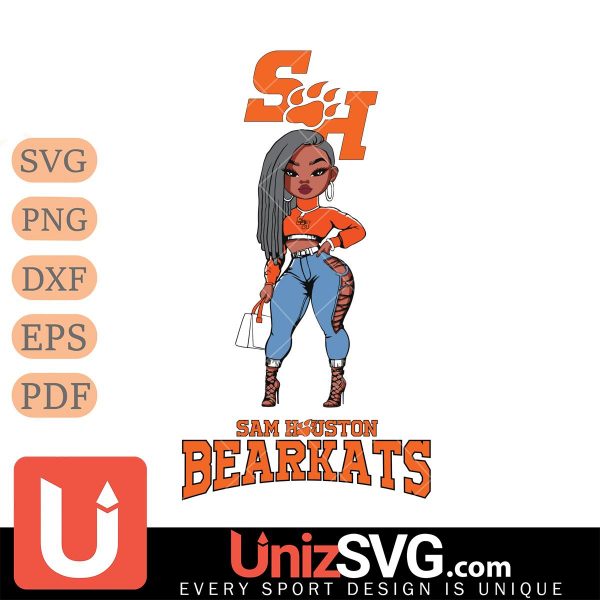 Sam Houston Bearkats Fan Girl Black