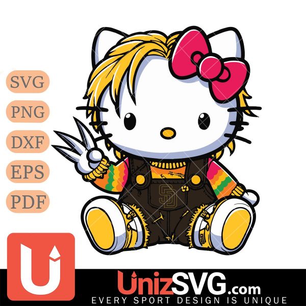 San Diego Padres Hello Kitty Chucky Horror