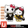 San Diego Padres Hello Kitty Skellington & Sally Horror