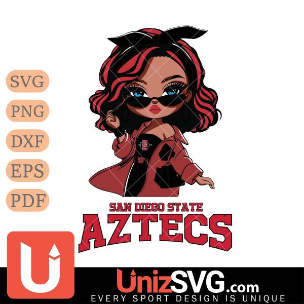 San Diego State Aztecs Fan Girl Black Disney