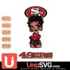 San Francisco 49ers Betty Boop Black Fan Girl