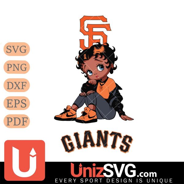 San Francisco Giants Betty Boop Black