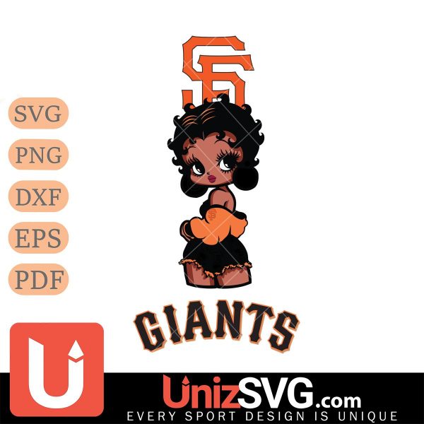 San Francisco Giants Betty Boop Black Fan Girl