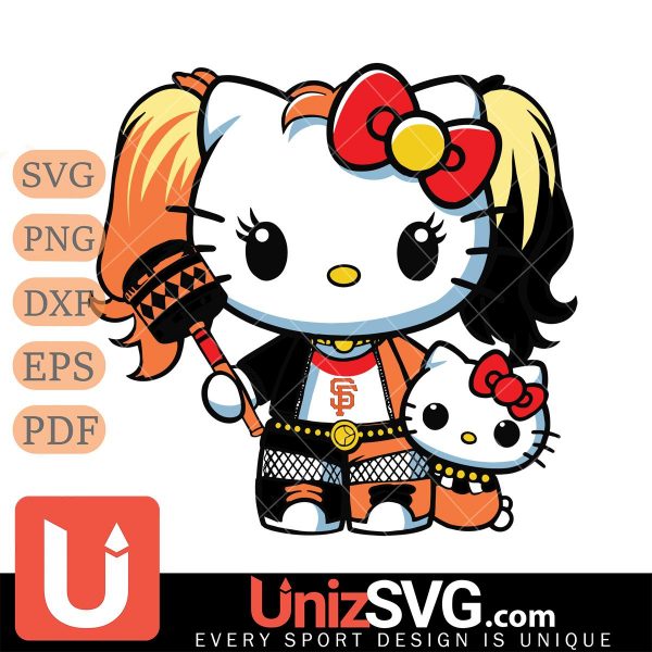 San Francisco Giants Hello Kitty Harley Quinn Horror