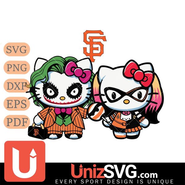 San Francisco Giants Hello Kitty Joker x Harley Quinn Horror