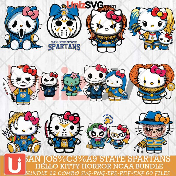 San José State Spartans Hello Kitty Horror NCAA bundle 12