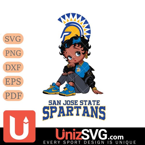 San José State Spartans Betty Boop Black