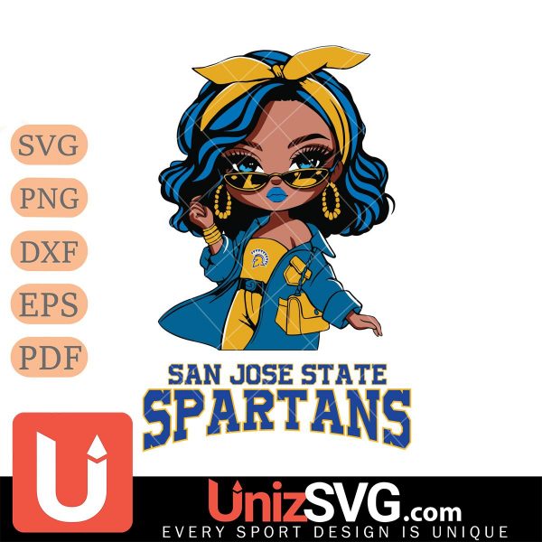 San José State Spartans Fan Girl Black Disney