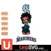 Seattle Mariners Betty Boop Black Fan Girl