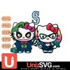 Seattle Mariners Hello Kitty Joker x Harley Quinn Horror