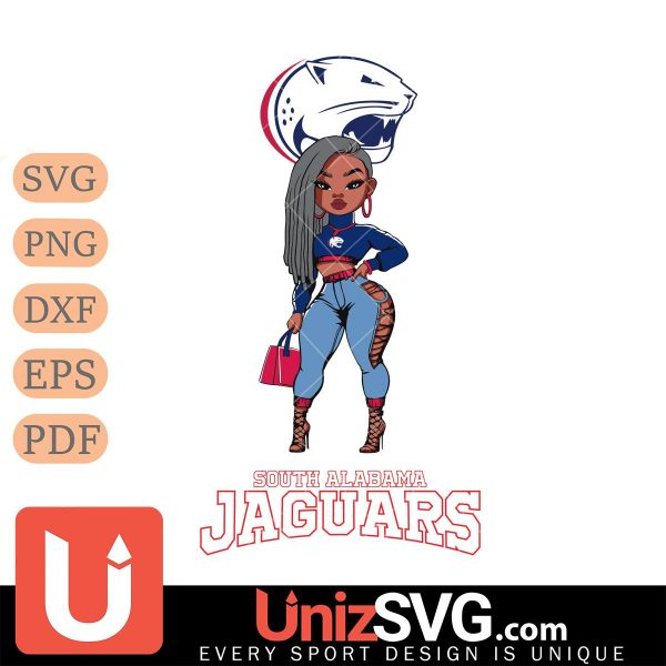 South Alabama Jaguars Fan Girl Black