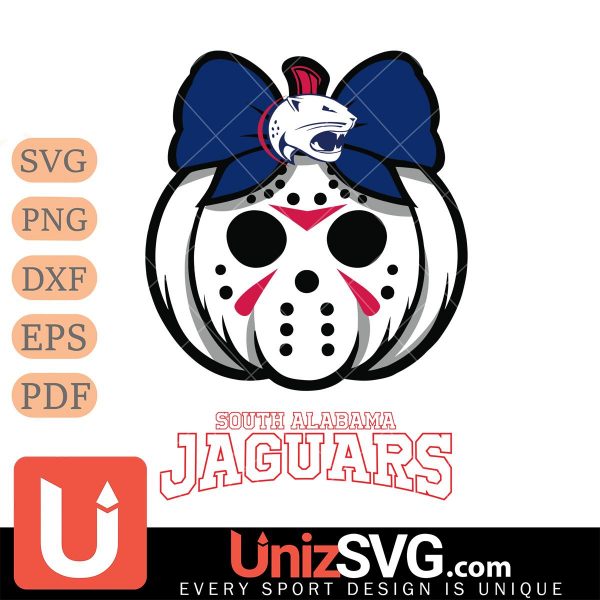 South Alabama Jaguars Hello Kitty Jason Voorhees pumpkin Horror