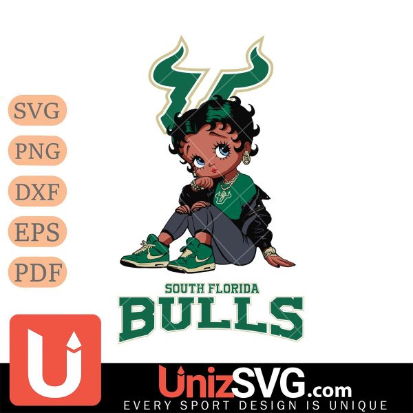 South Florida Bulls Betty Boop Black