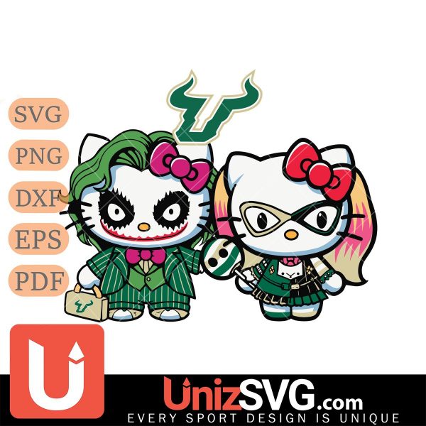 South Florida Bulls Hello Kitty Joker x Harley Quinn Horror