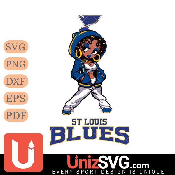 St Louis Blues Betty Boop Fan Girl