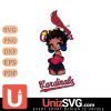 St Louis Cardinals Betty Boop Black Fan Girl