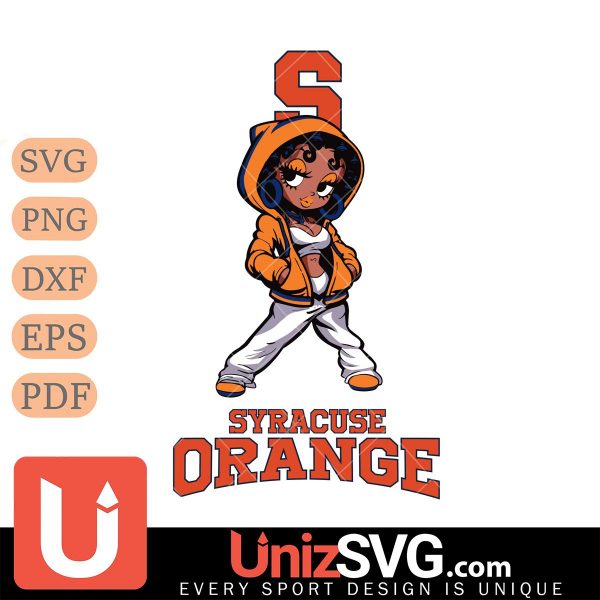 Syracuse Orange Betty Boop Fan Girl