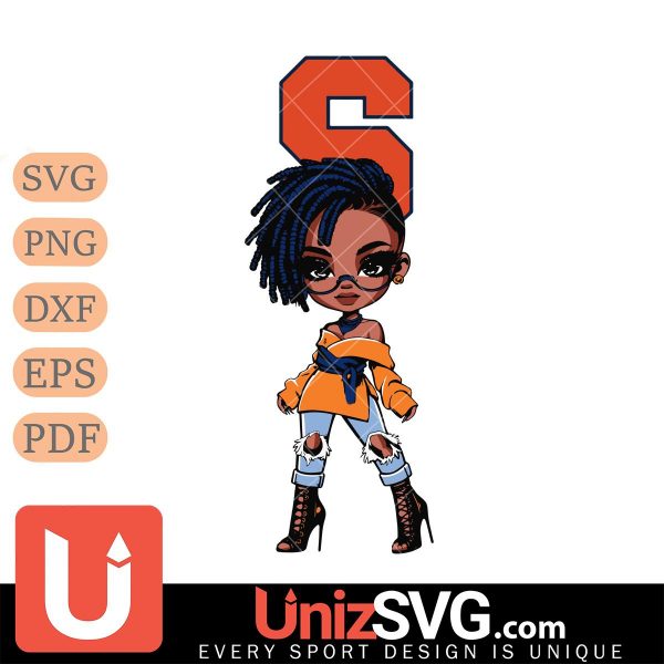 Syracuse Orange Betty Boop Fan Girl black