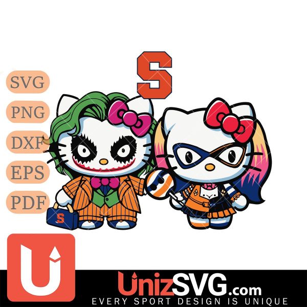 Syracuse Orange Hello Kitty Joker x Harley Quinn Horror