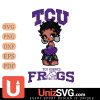 TCU Horned Frogs Betty Boop Black Fan Girl