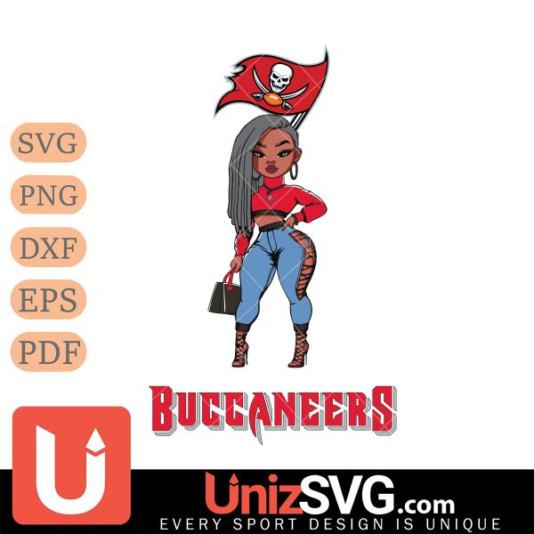 Tampa Bay Buccaneers Fan Girl Black